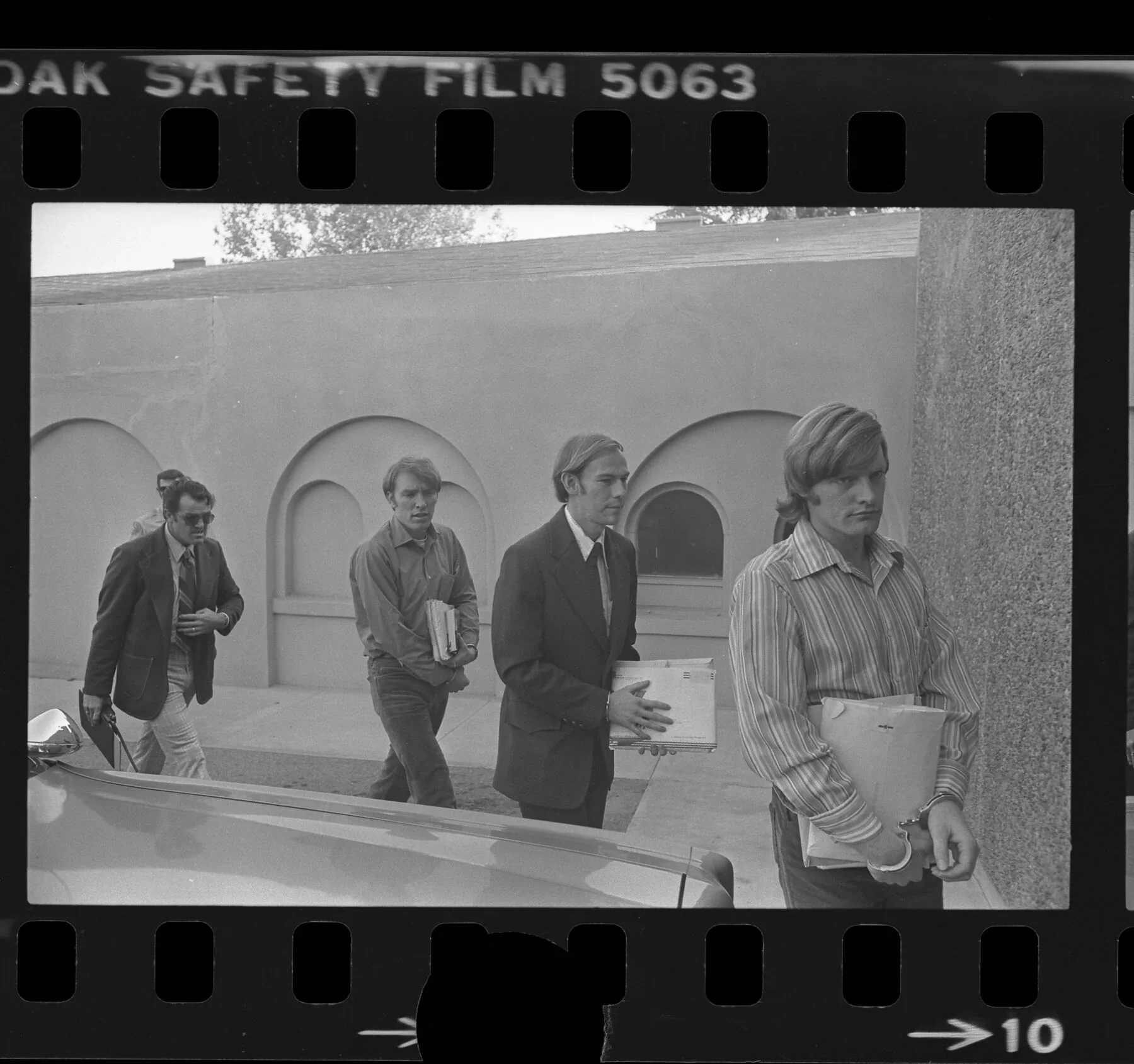 The defendants at a pretrial court appearance