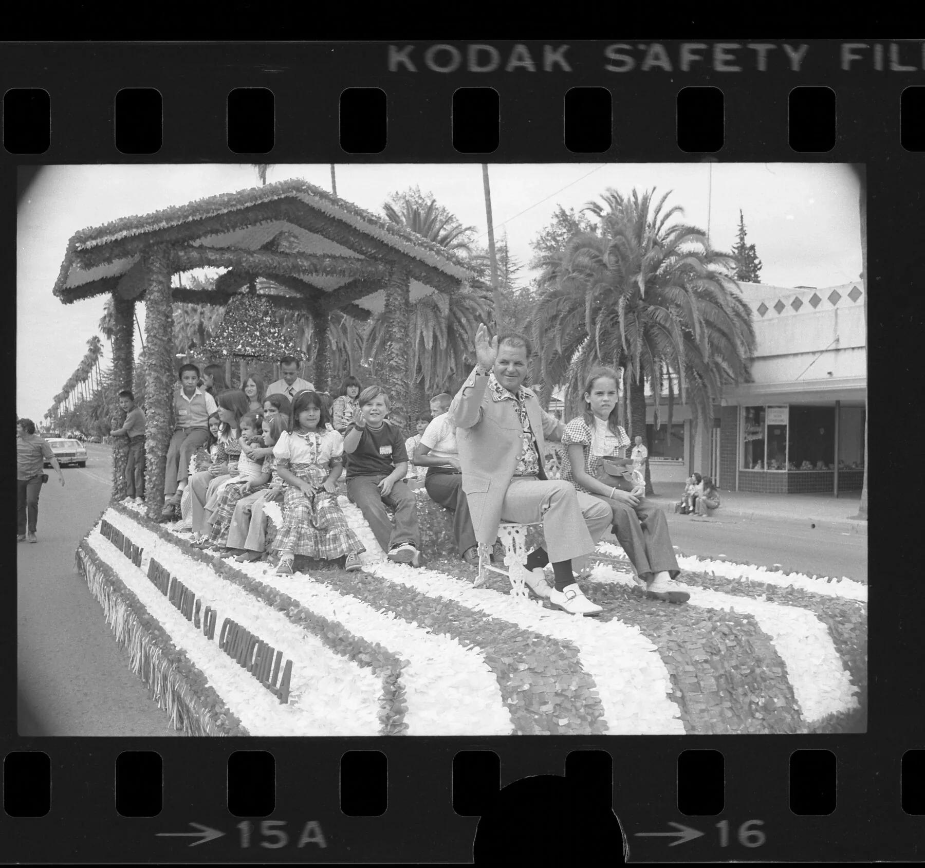 Ed Ray and young survivors at a community tribute