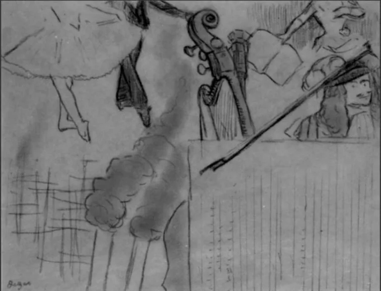 Study for the Programme (first work) — Edgar Degas
