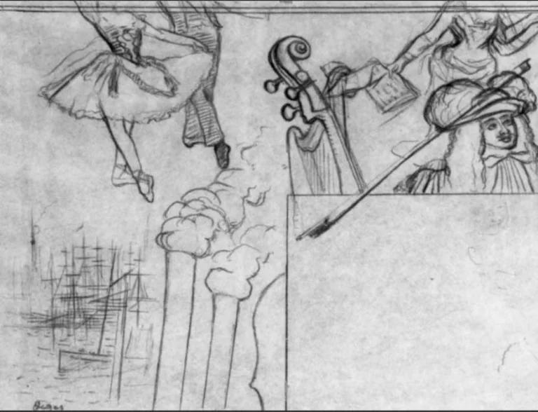 Study for the Programme (second work) — Edgar Degas