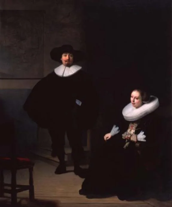 A Lady and Gentleman in Black — Rembrandt van Rijn