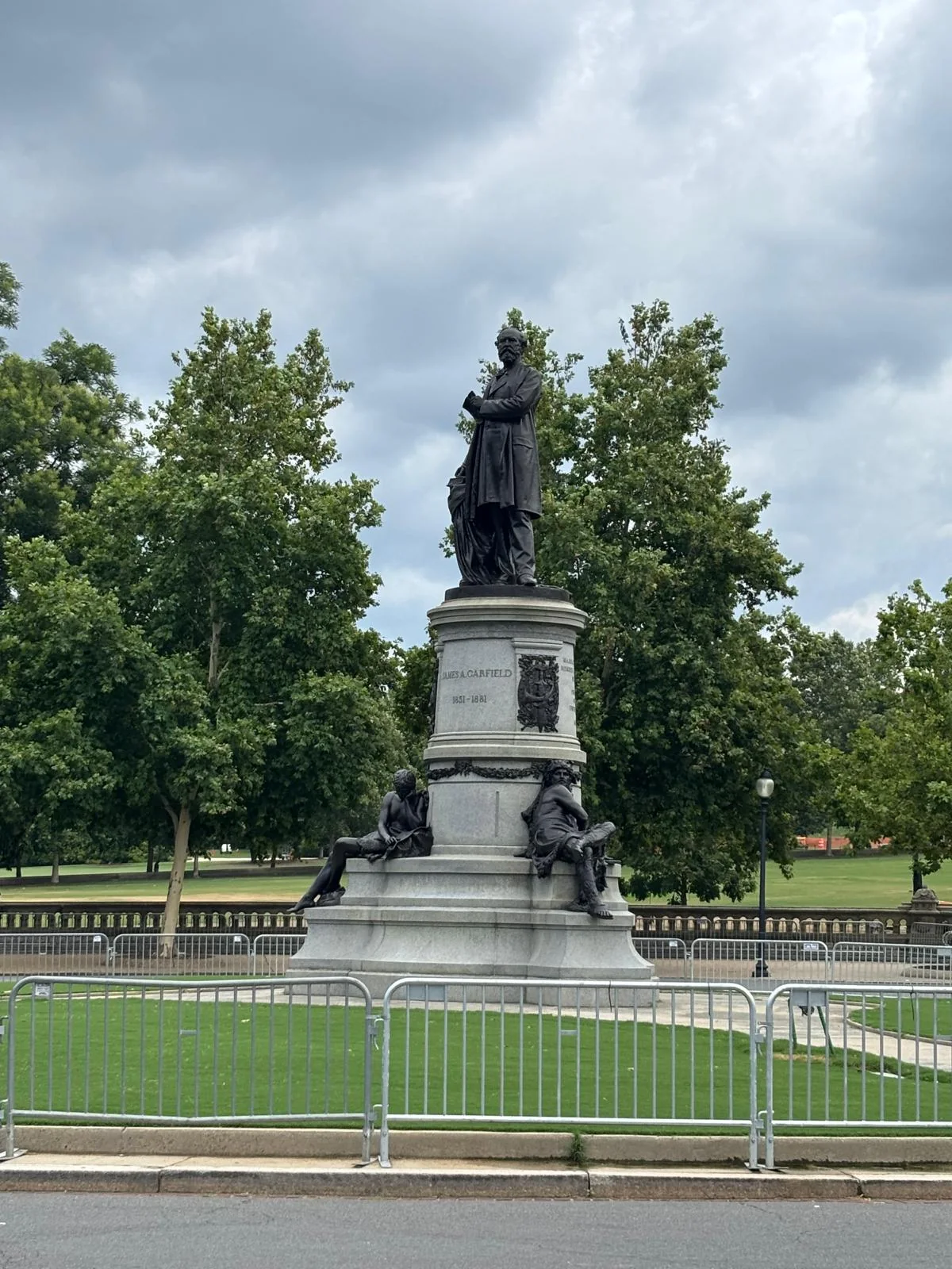 James A. Garfield Monument Front Right Side View.jpg
