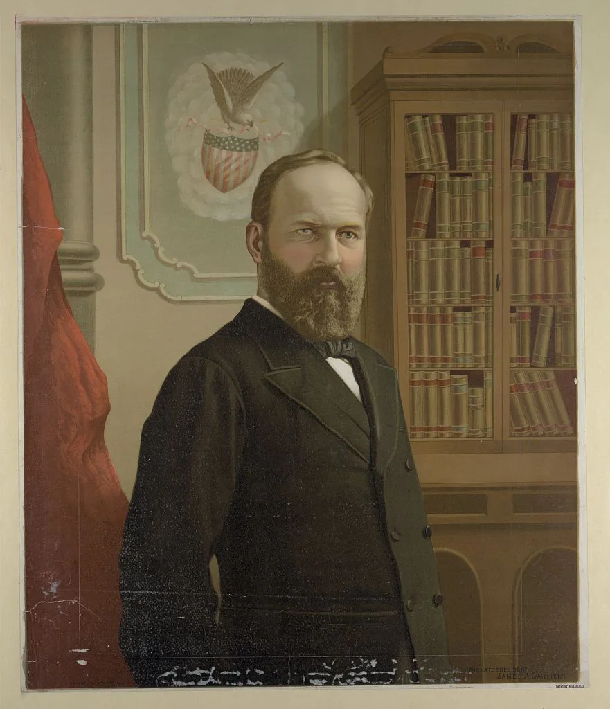 The late president James A. Garfield