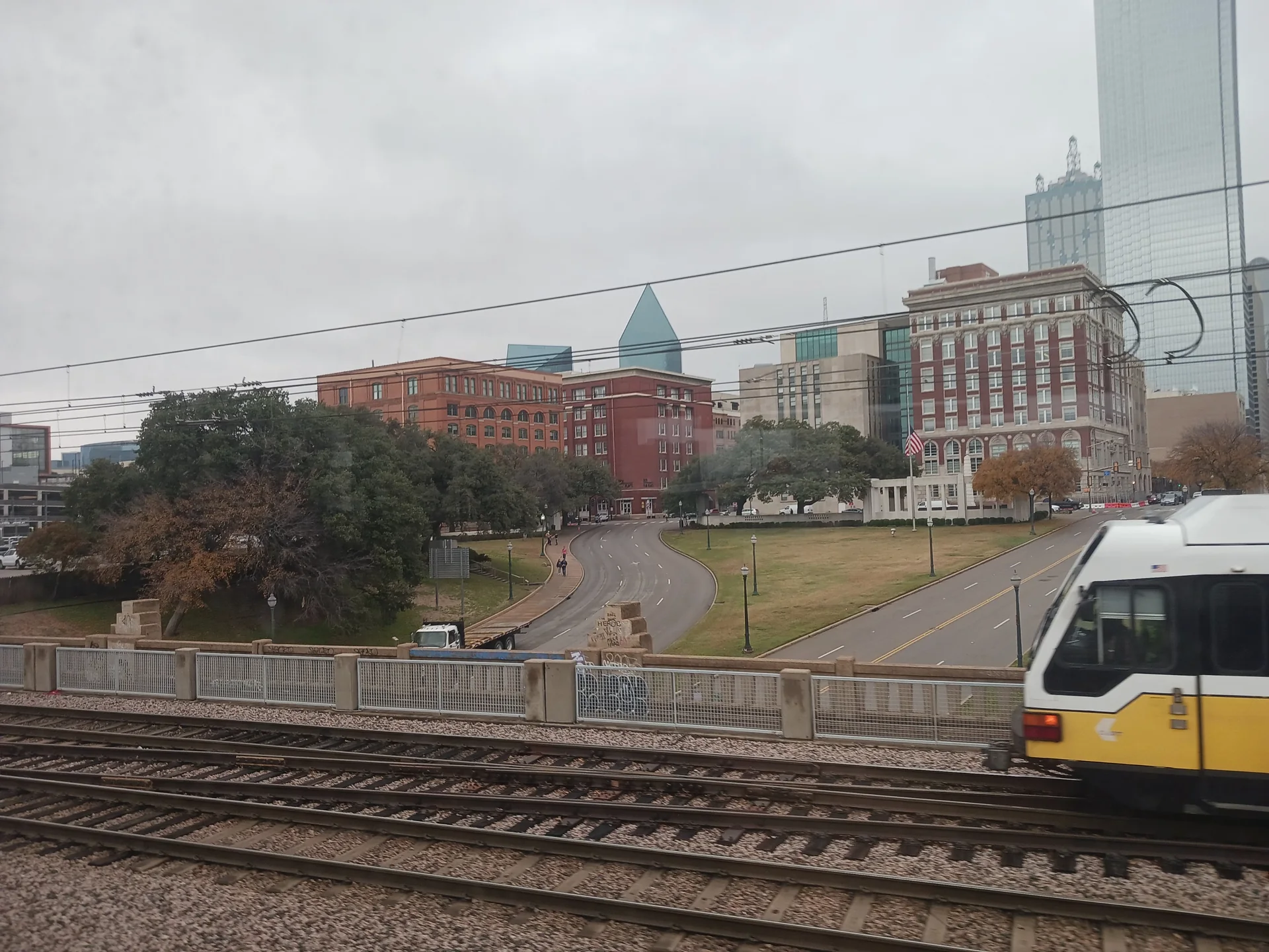 Dealey Plaza from the triple overpass
