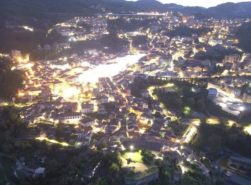 Lagonegro — ransom-route area, modern aerial view