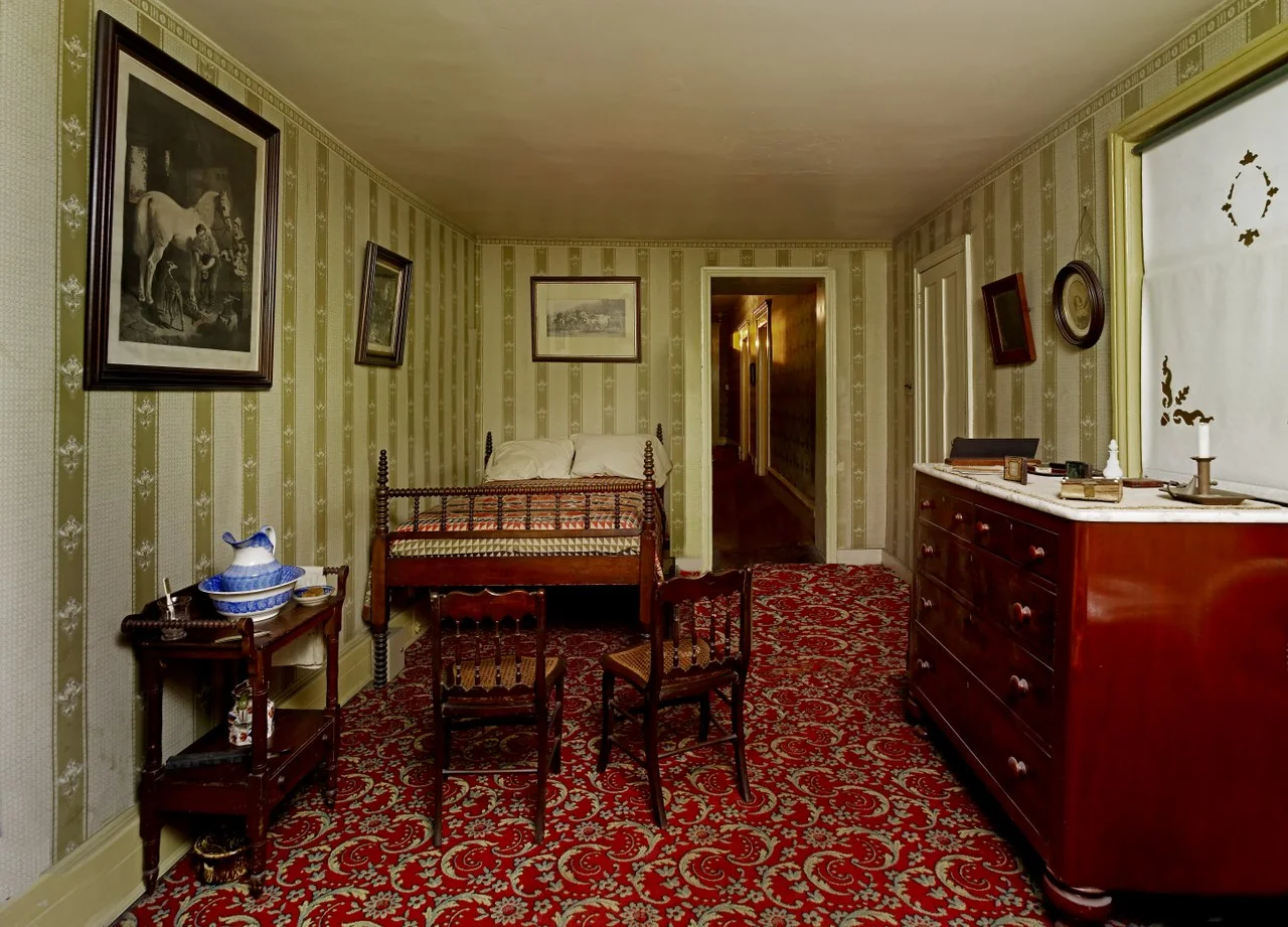 Room in the Petersen House where Lincoln died