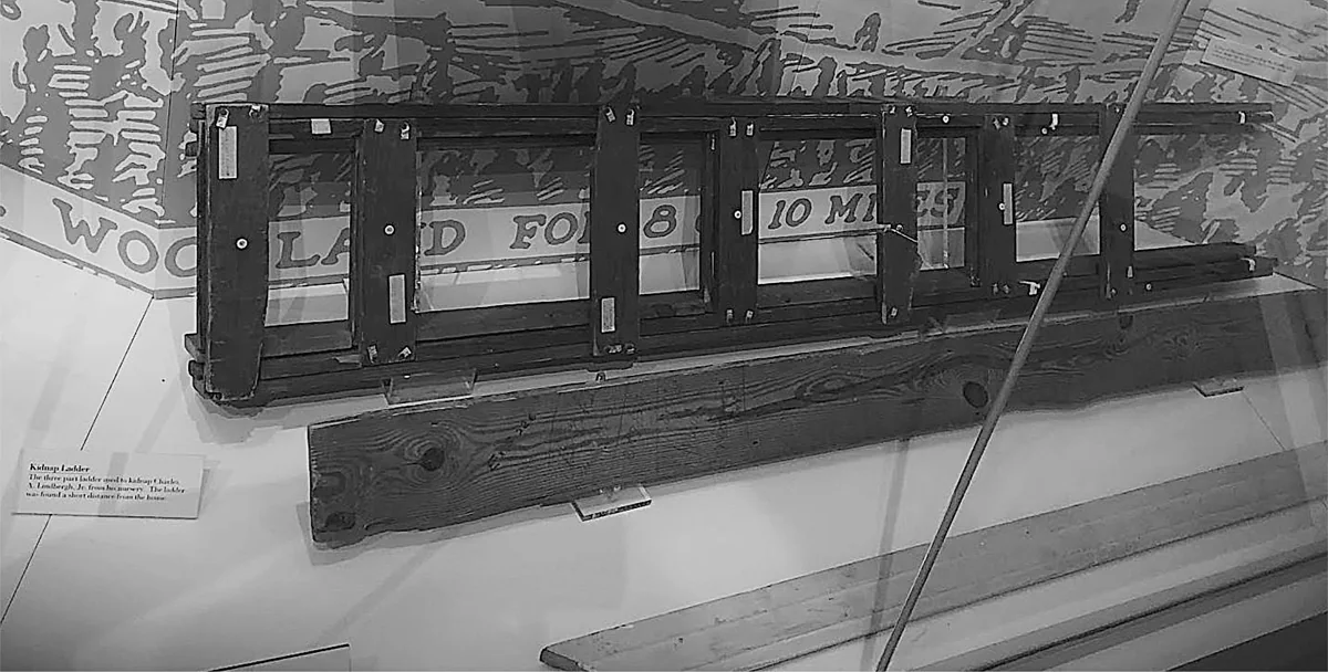 The kidnapping ladder preserved at the police museum