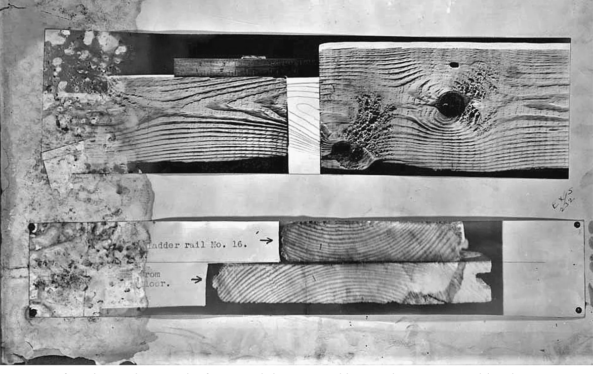 Rail 16 and the attic floorboard: the comparison exhibit