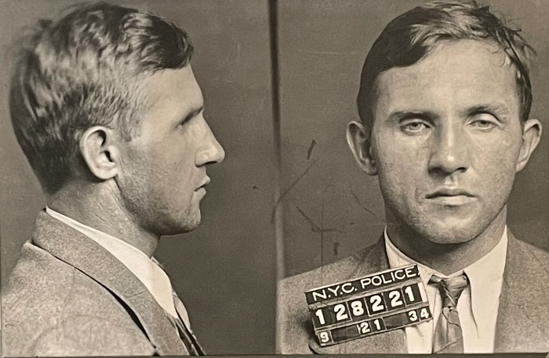Bruno Richard Hauptmann's 1934 New York mugshot
