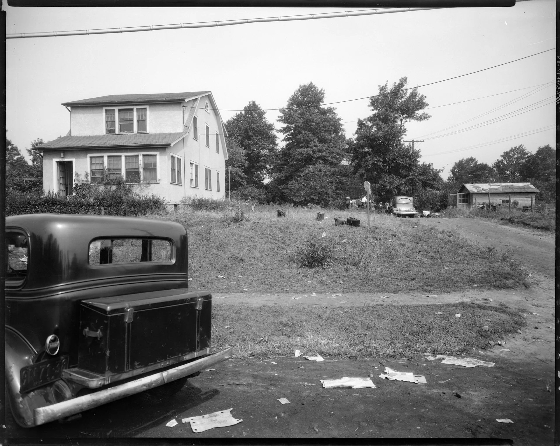 NYPD photograph of Hauptmann's Bronx premises