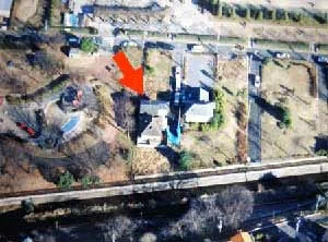 TMPD aerial photo of the crime scene area (view 2)