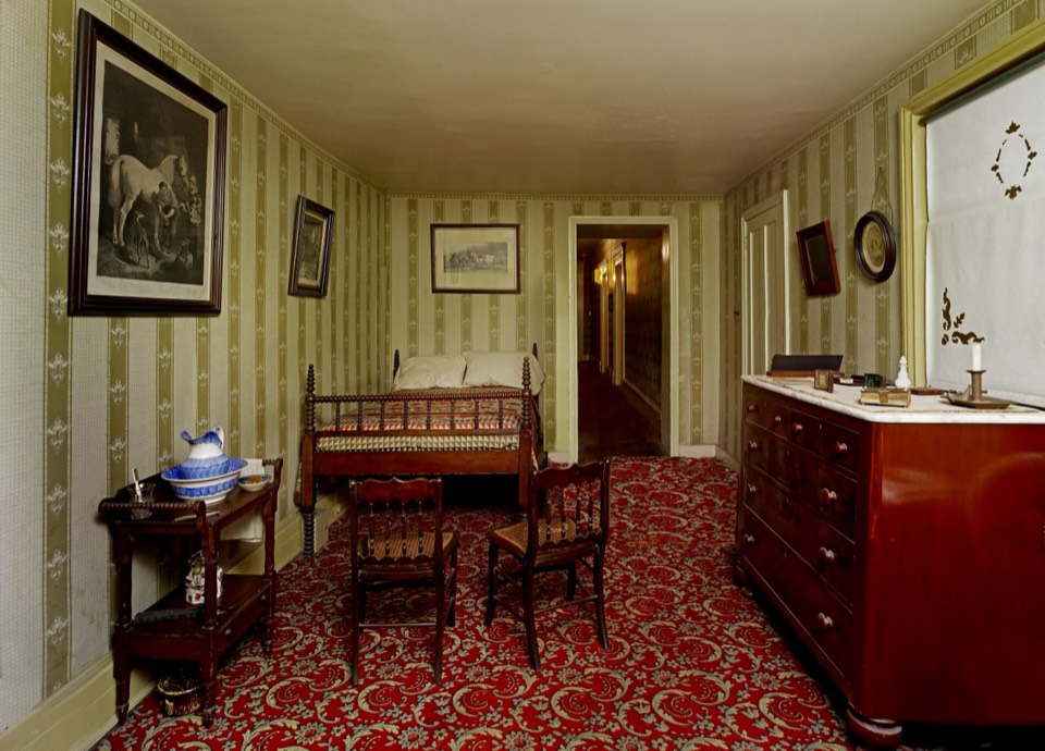 Room in the Petersen House where Lincoln died