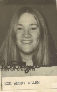 Kim Wendy Allen, 19, victim of the Hitchhiker Killer murders....